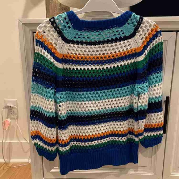 Zara Multicolor Striped Knit Sweater - Picture 2 of 2